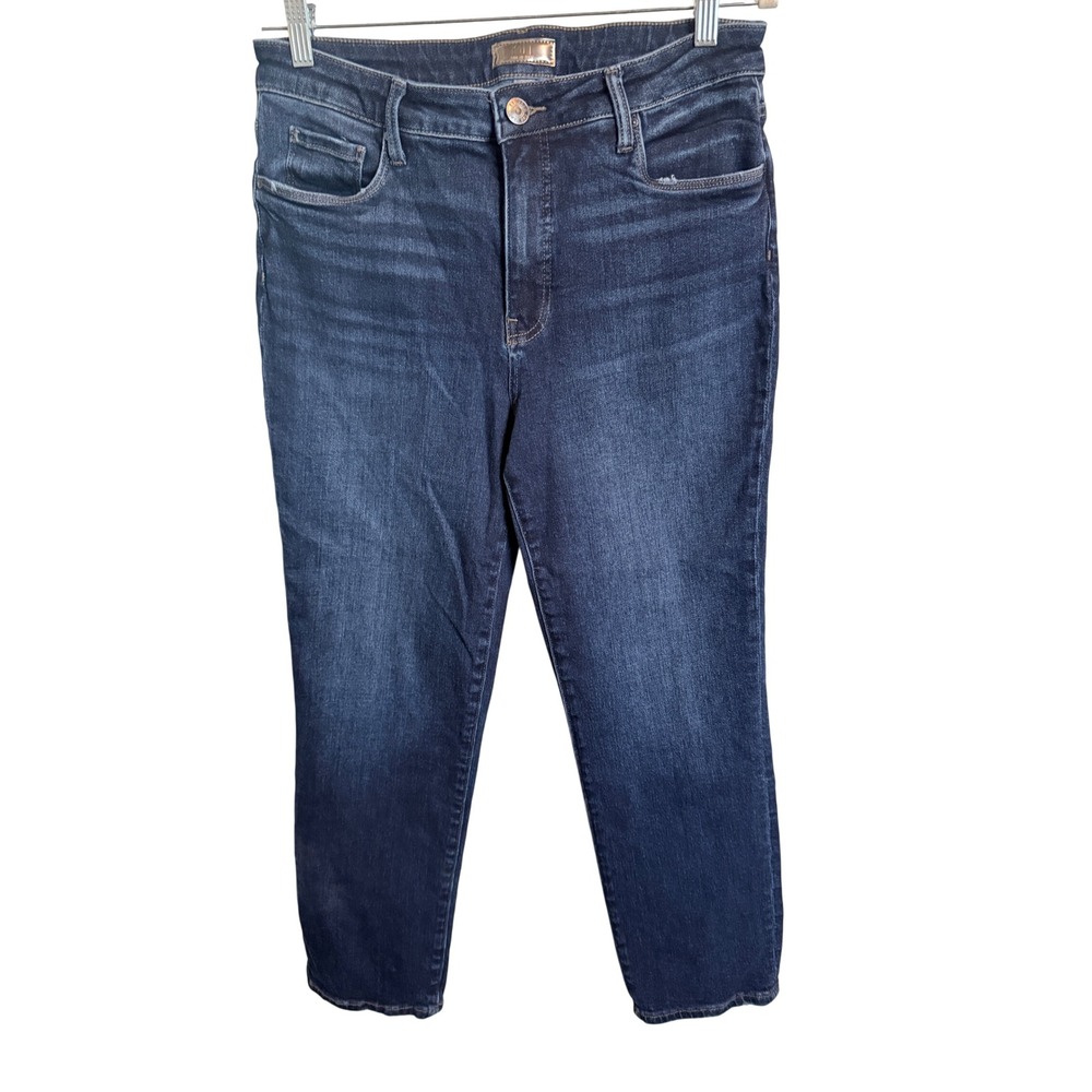 Kut from the Kloth Reese High Rise Fab Ab Ankle Straight Leg Jeans Blue 10
